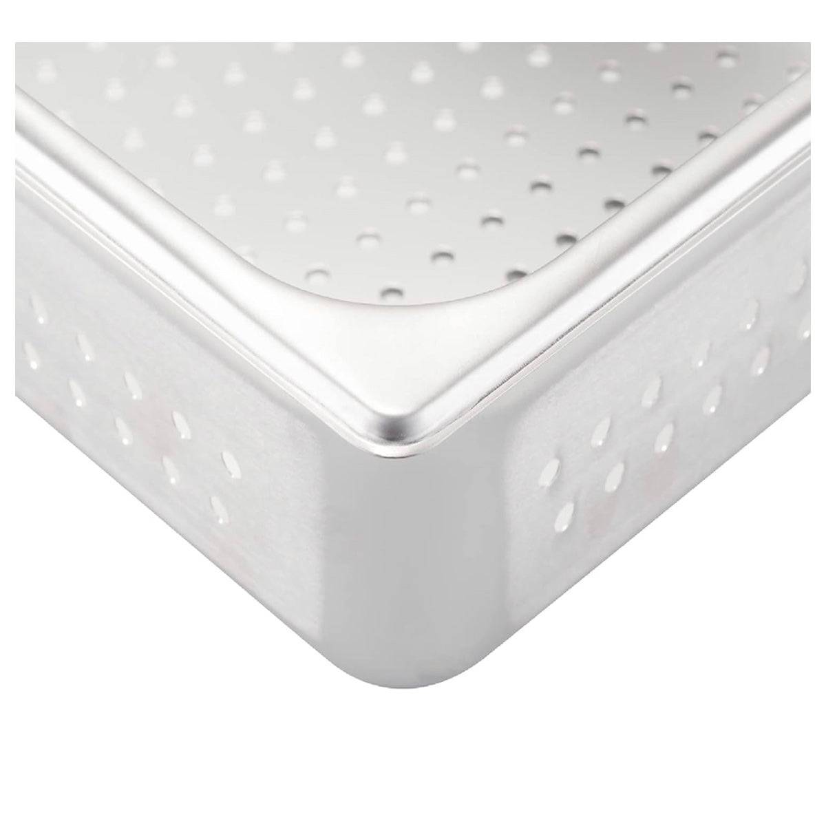 4" Deep Anti-Jam Perforated Stainless Steel Steam Table, Full Size - Chefcoca