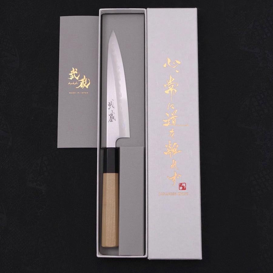 MUSASHI Petty White steel #1 Polished Buffalo Magnolia Handle 135mm (285-135)