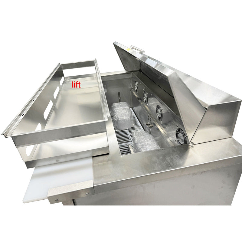 Sub-equip, 36" Mega Top Cooler Salad and Sandwich Prep Table With 4 Drawers