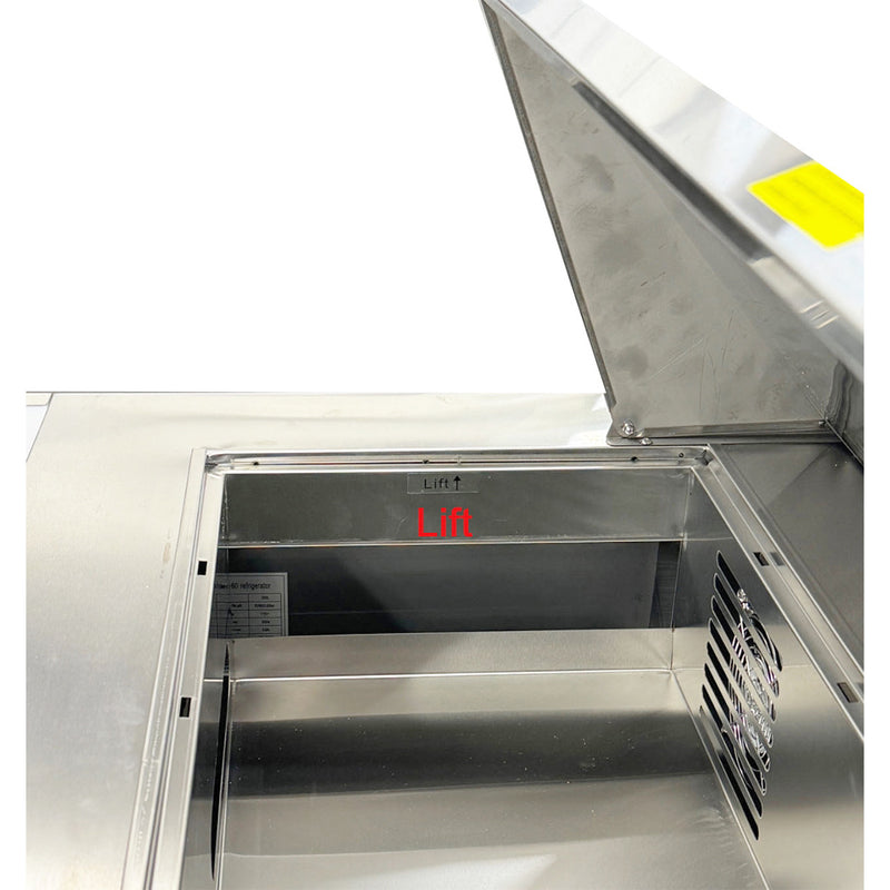 Sub-equip, 36" 2 door Salad and Sandwich Refrigerated Prep Table