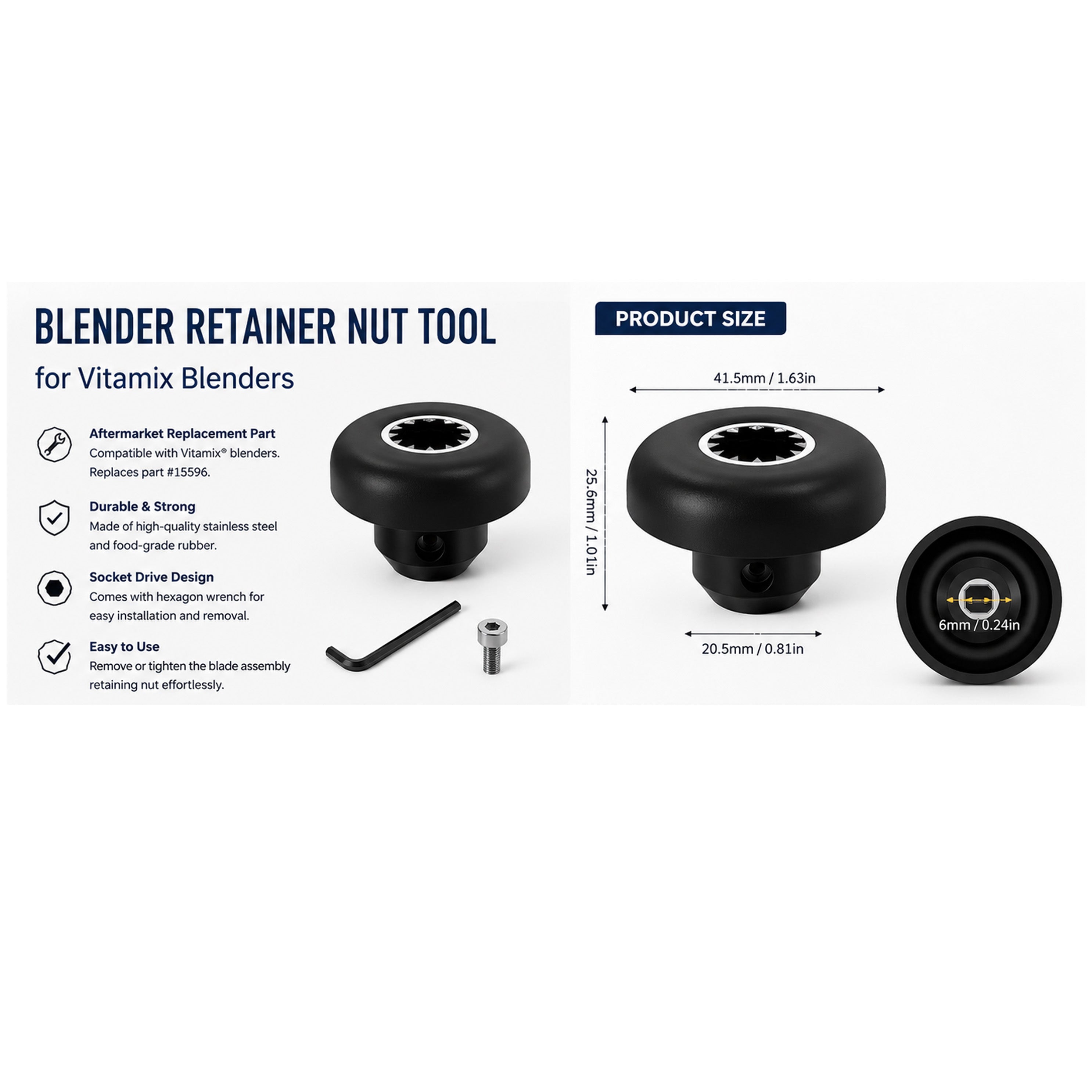 Chefco, SE-000891, Commercial Drive Socket Kit for The Quiet One