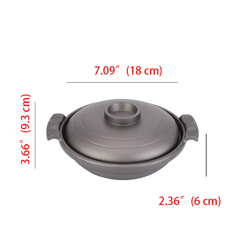 Aluminum Black Pot with lid, Stockpot stewpot