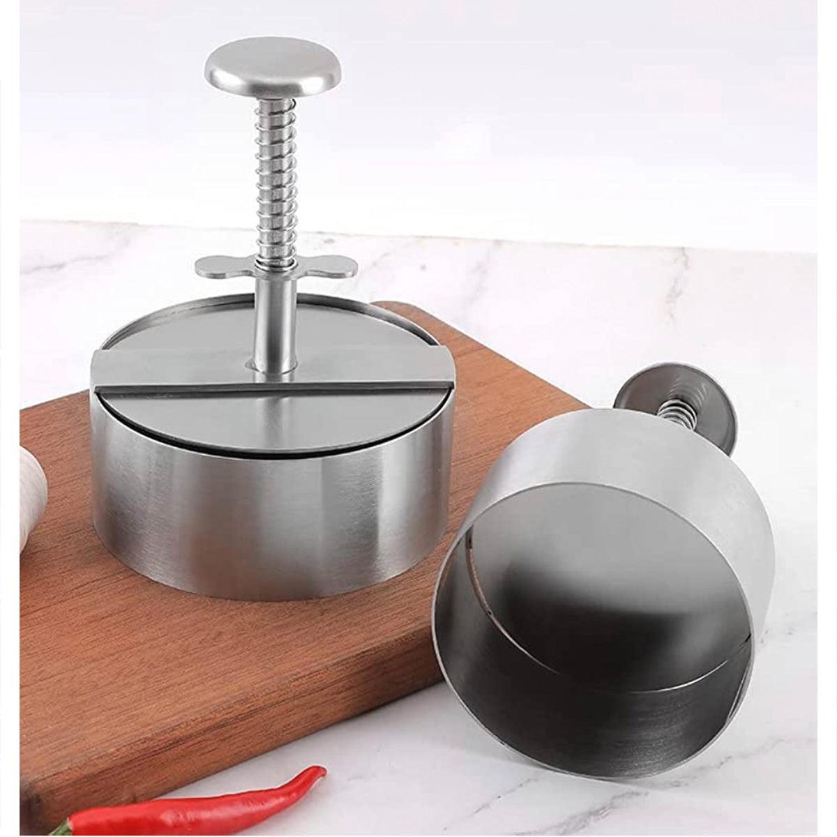 Stainless steel Hamburger Press, 4"Diameter