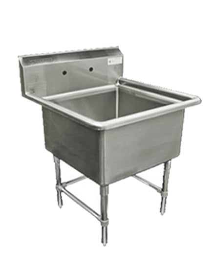16 Gauge 304 Stainless Steel One Compartment Commercial Sink (18" x 18")