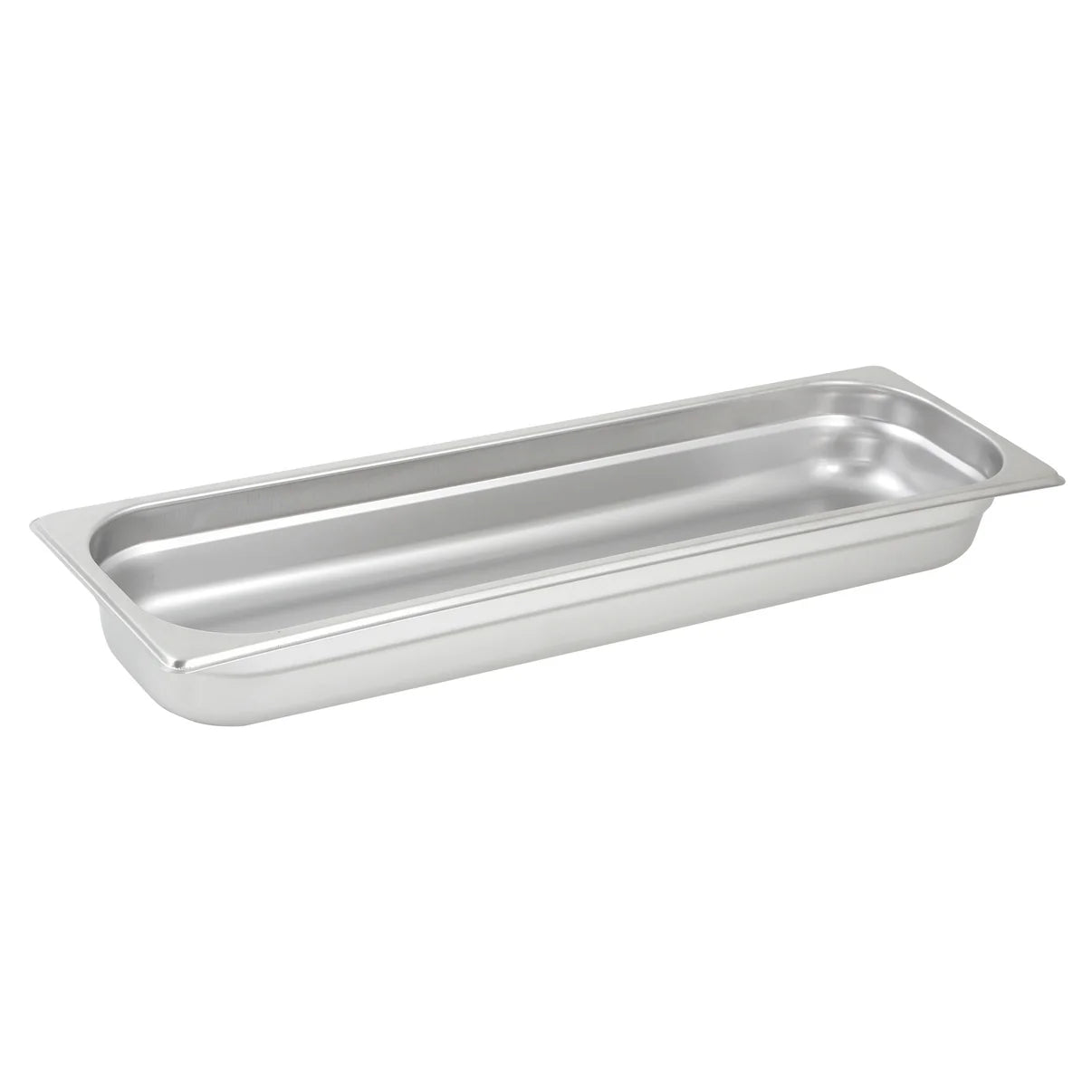 Anti-Jam Half Long Steam Pan, 25 Gauge Stainless Steel,2 1/2" Deep