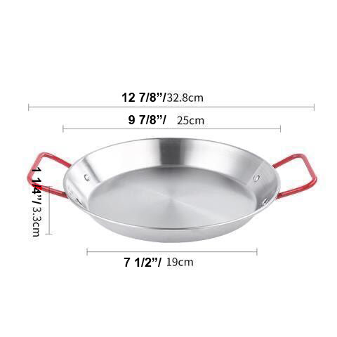 Paella Pan with Polished Stainless Steel (SPP-20S/SPP-24S/SPP-28S/SPP-32S)