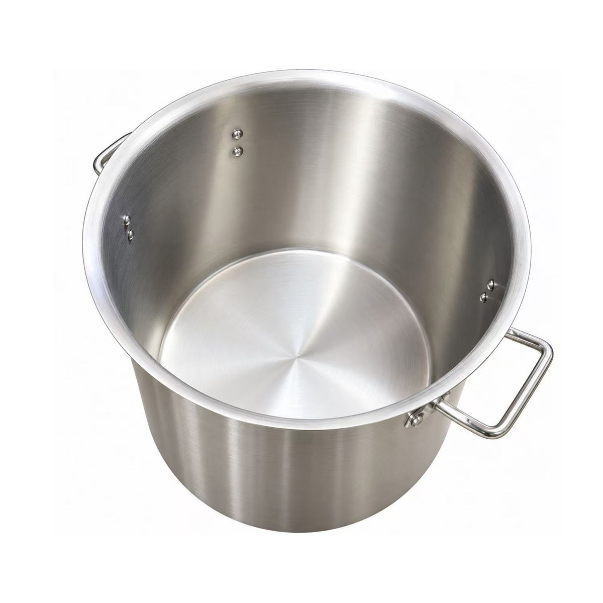 Sous-équipement, SPWL-3030, Marmite robuste en acier inoxydable avec couvercle et poignées renforcées (30 cm/11,8 po de diamètre x 30 cm/11,8 po de hauteur - 21 L)