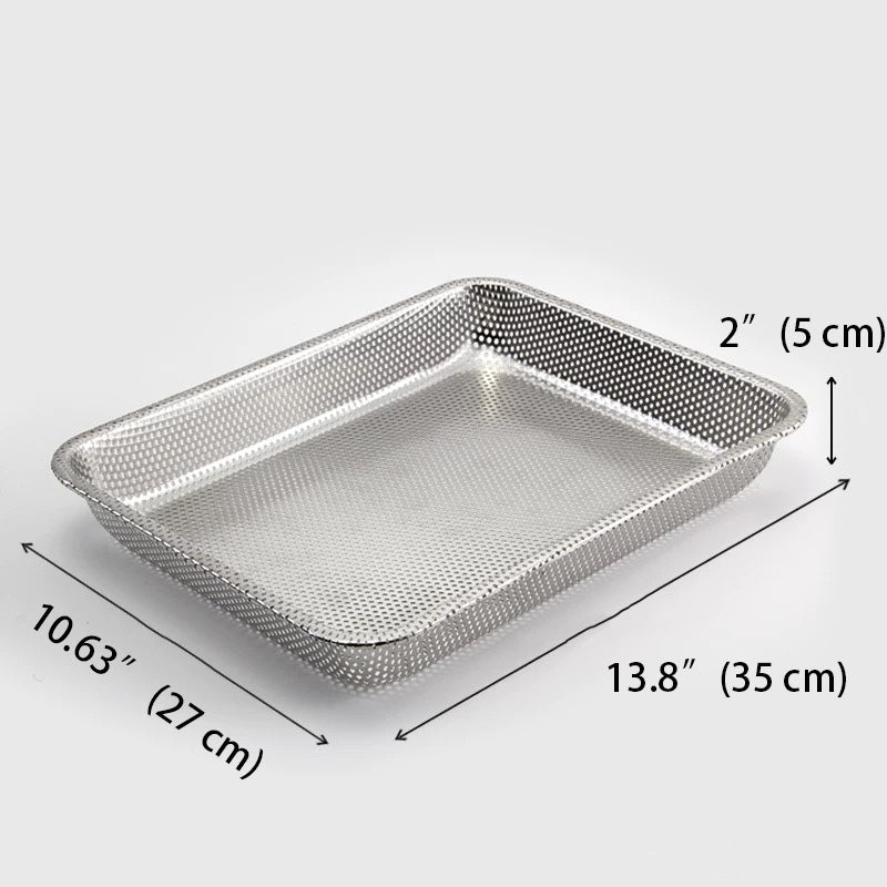 Perforated Stainless Steel Tray