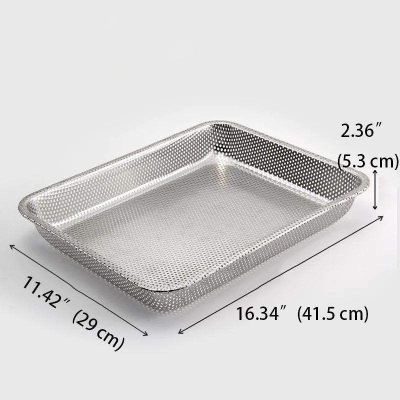 Perforated Stainless Steel Tray