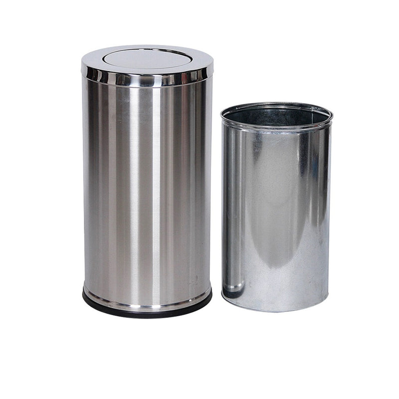 Stainless Steel Round Trash Can with Swing Top( STC-380)