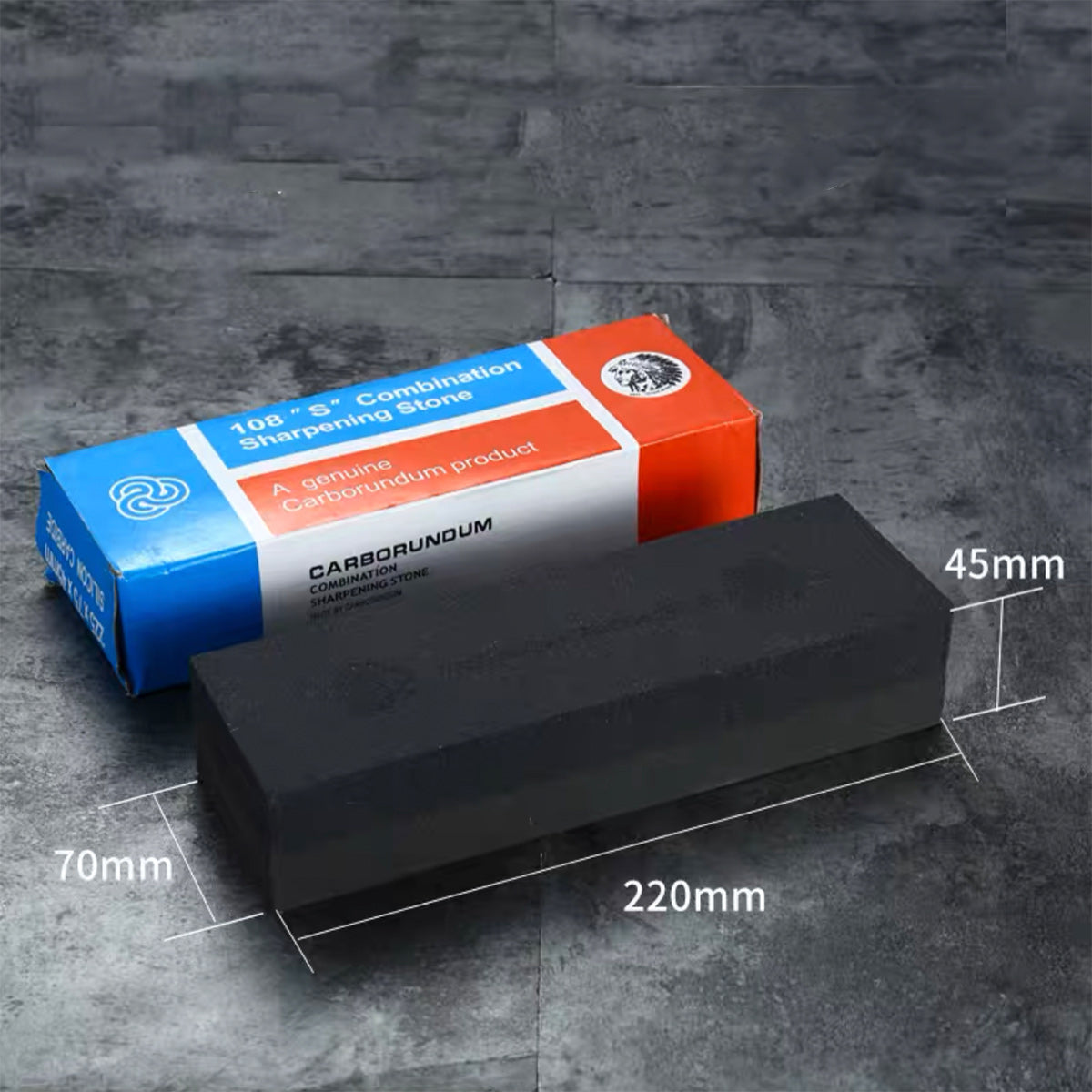 Carborundum Combination Double-Sided Sharpening Stone #400/#600 - Chefcoca