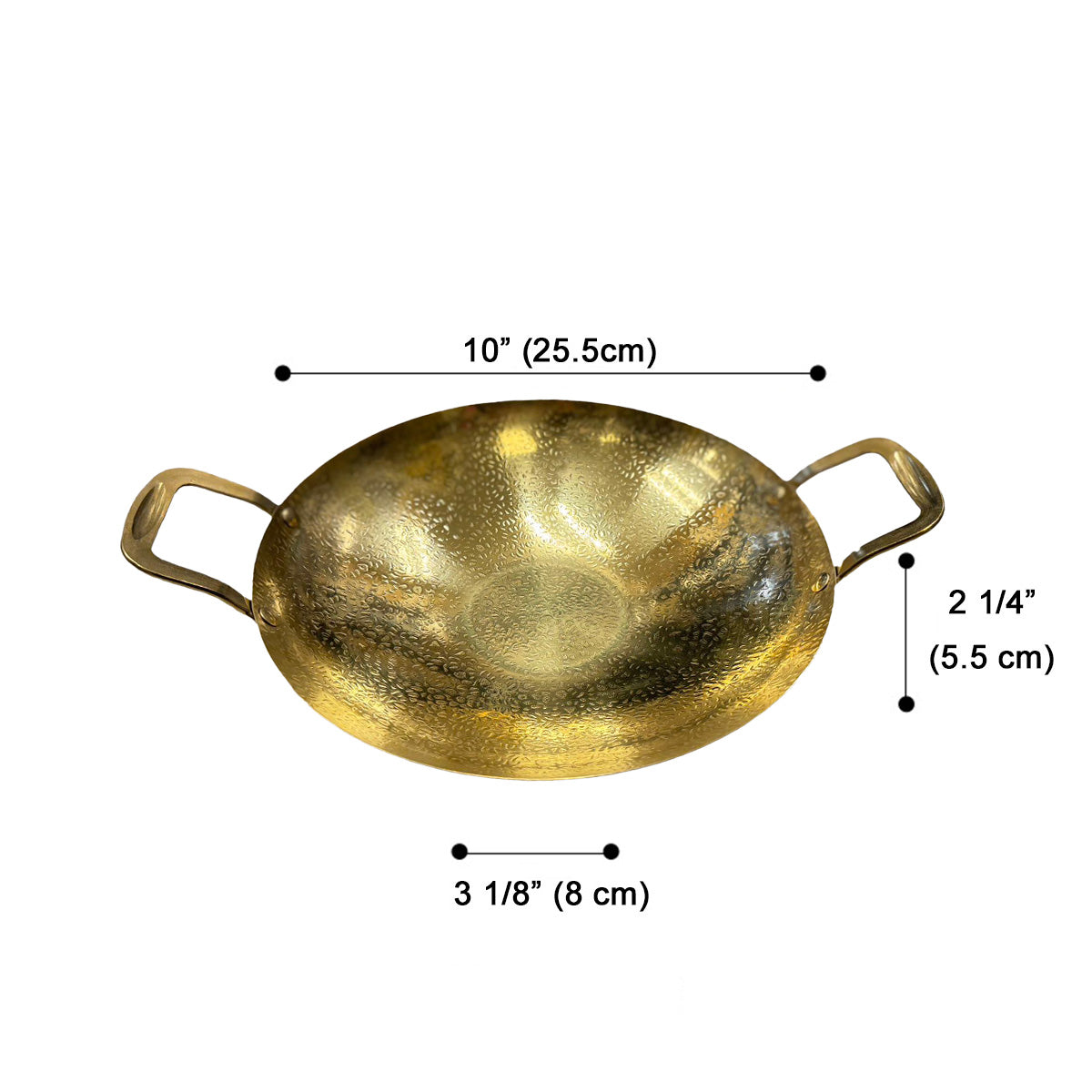 Alcohol pot Korean Ramen pot, Golden Serving Wok With Double handle