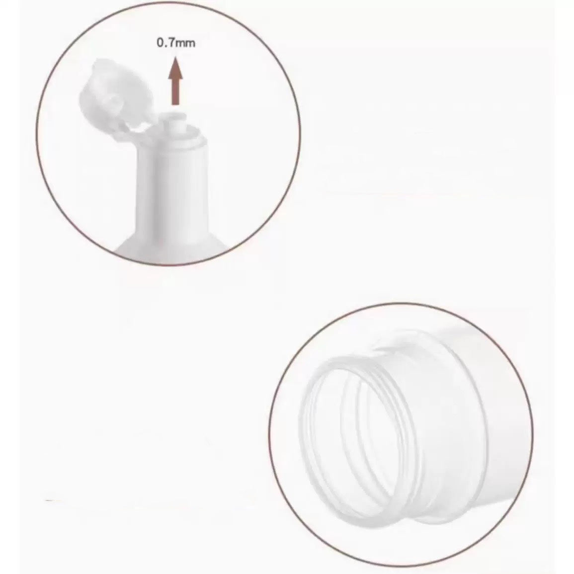 24 oz OR 640 ML Squeeze Bottle with Cap, Clear - Chefcoca