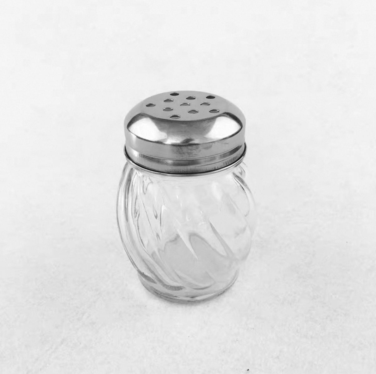 Glass Cheese Shaker w/ Perforated Top, 6oz (GS-107) - Chefcoca