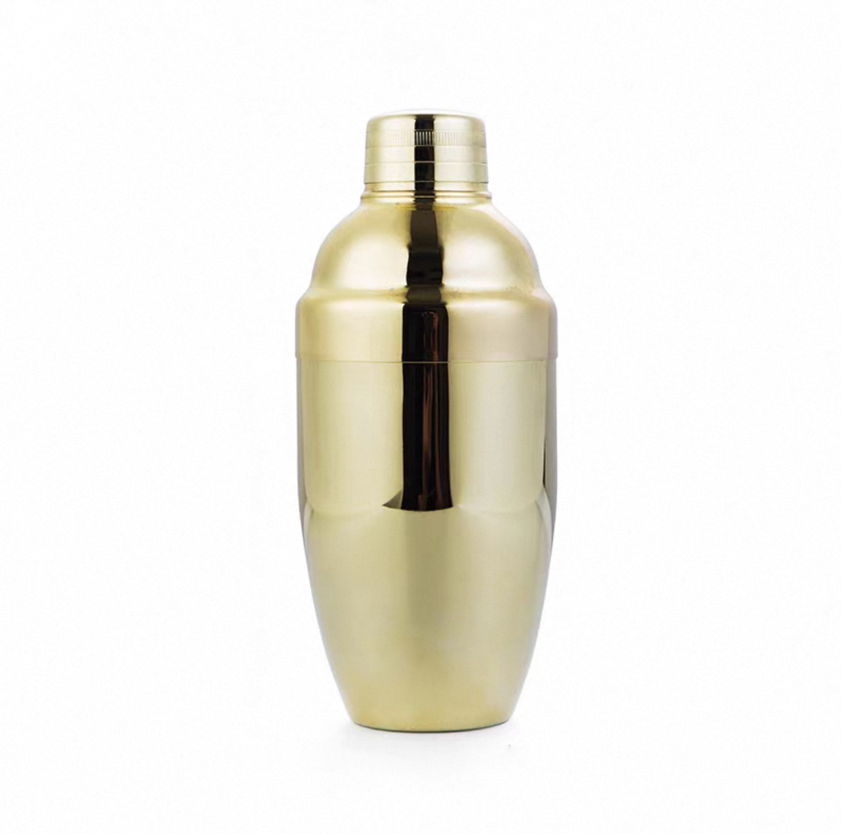 Golden Stainless Steel Bar Shaker, 750 ml (BS-750G) - Chefcoca