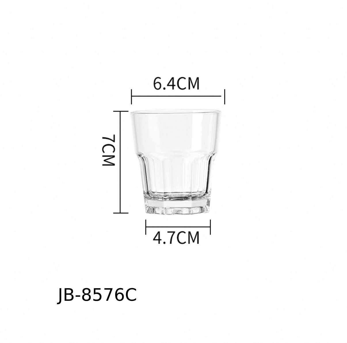 Clear PC Water Cup (JB-8576C) - Chefcoca