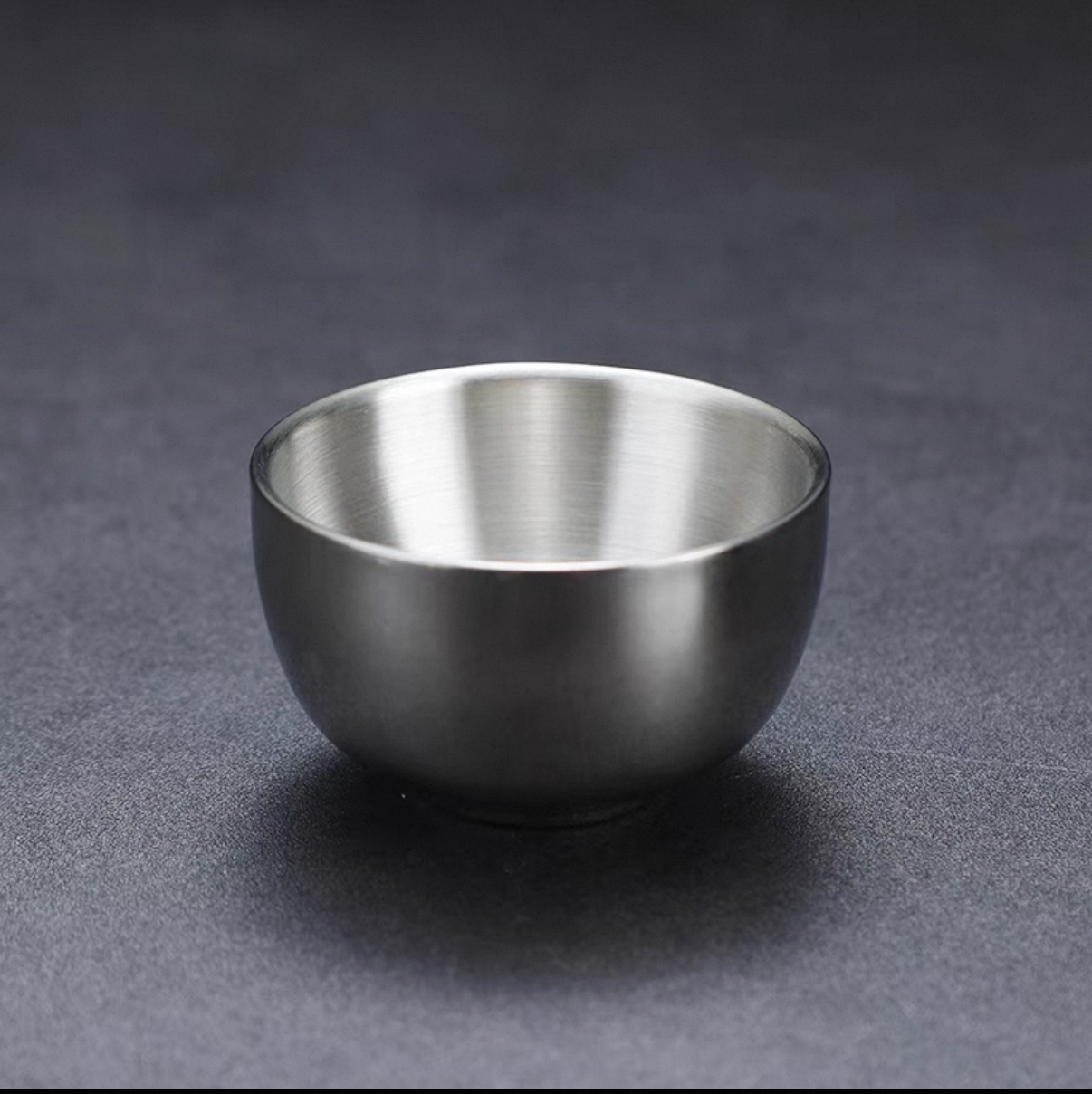 Silver Stainless Steel Wine Cup, 50ml (SWC-50S) - Chefcoca