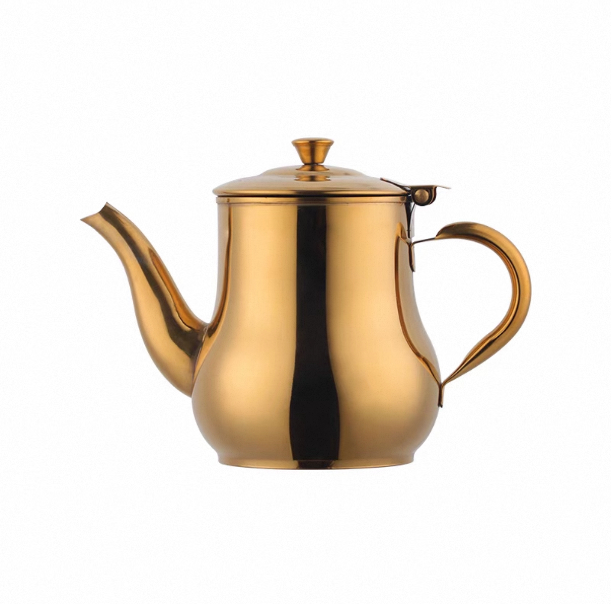 Golden Stainless Steel Oil Dispenser, Gooseneck, 500ml (SPOT-500G) - Chefcoca