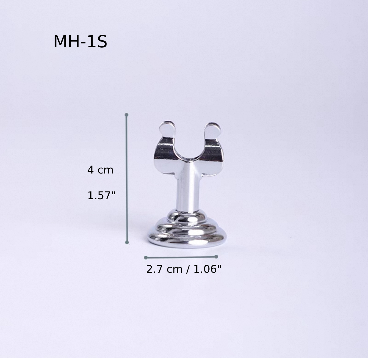Silver Menu & Card Holder, 4cm High (MH-1S)
