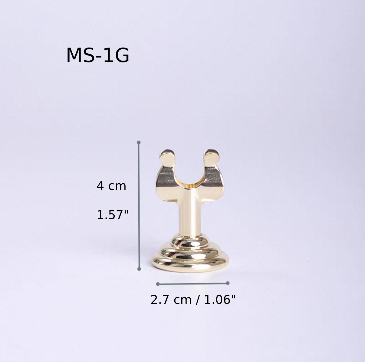 Gold Menu & Card Holder, 4cm High (MH-1G)