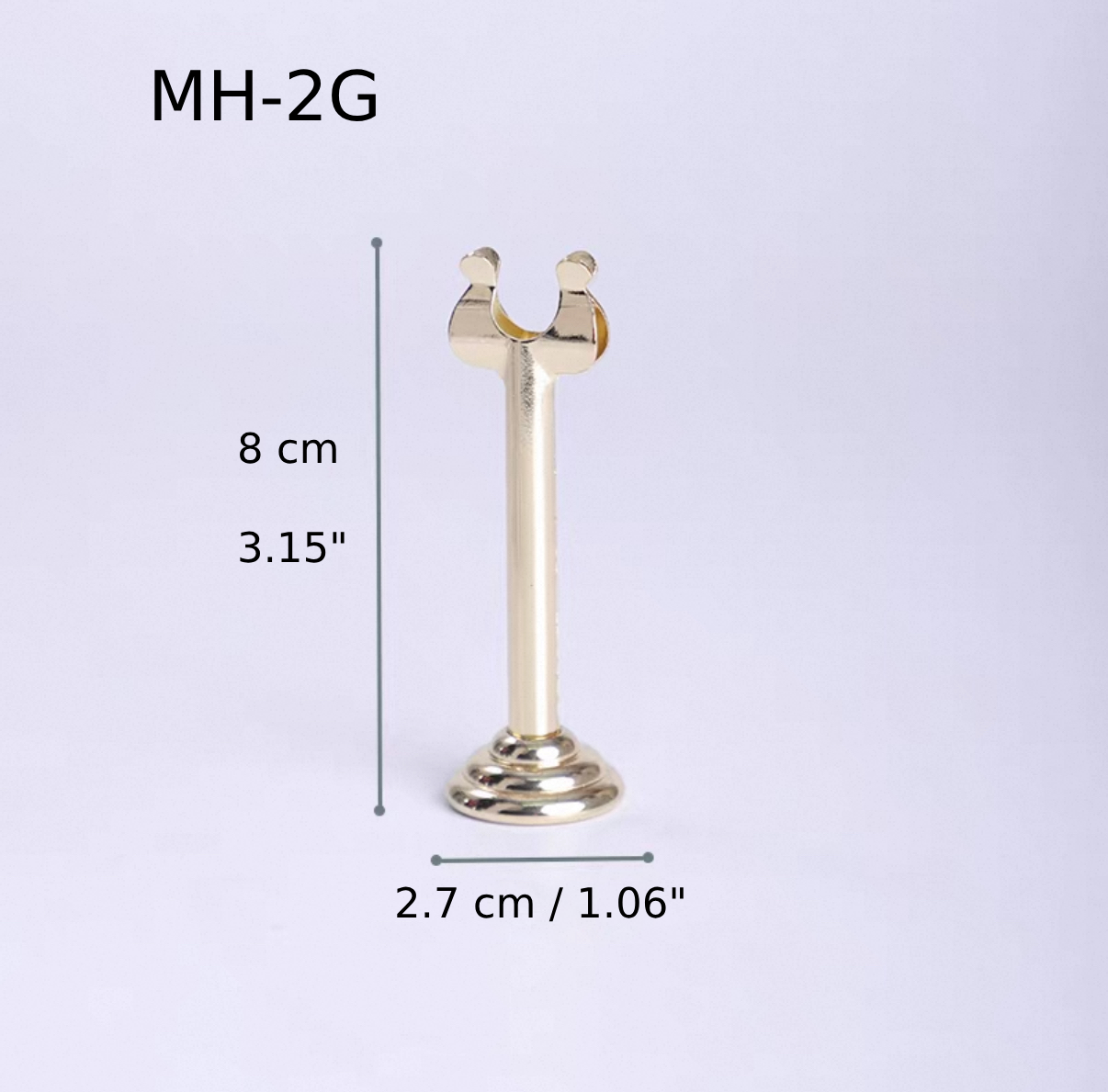 Gold Menu & Card Holder, 8cm High (MH-2G)