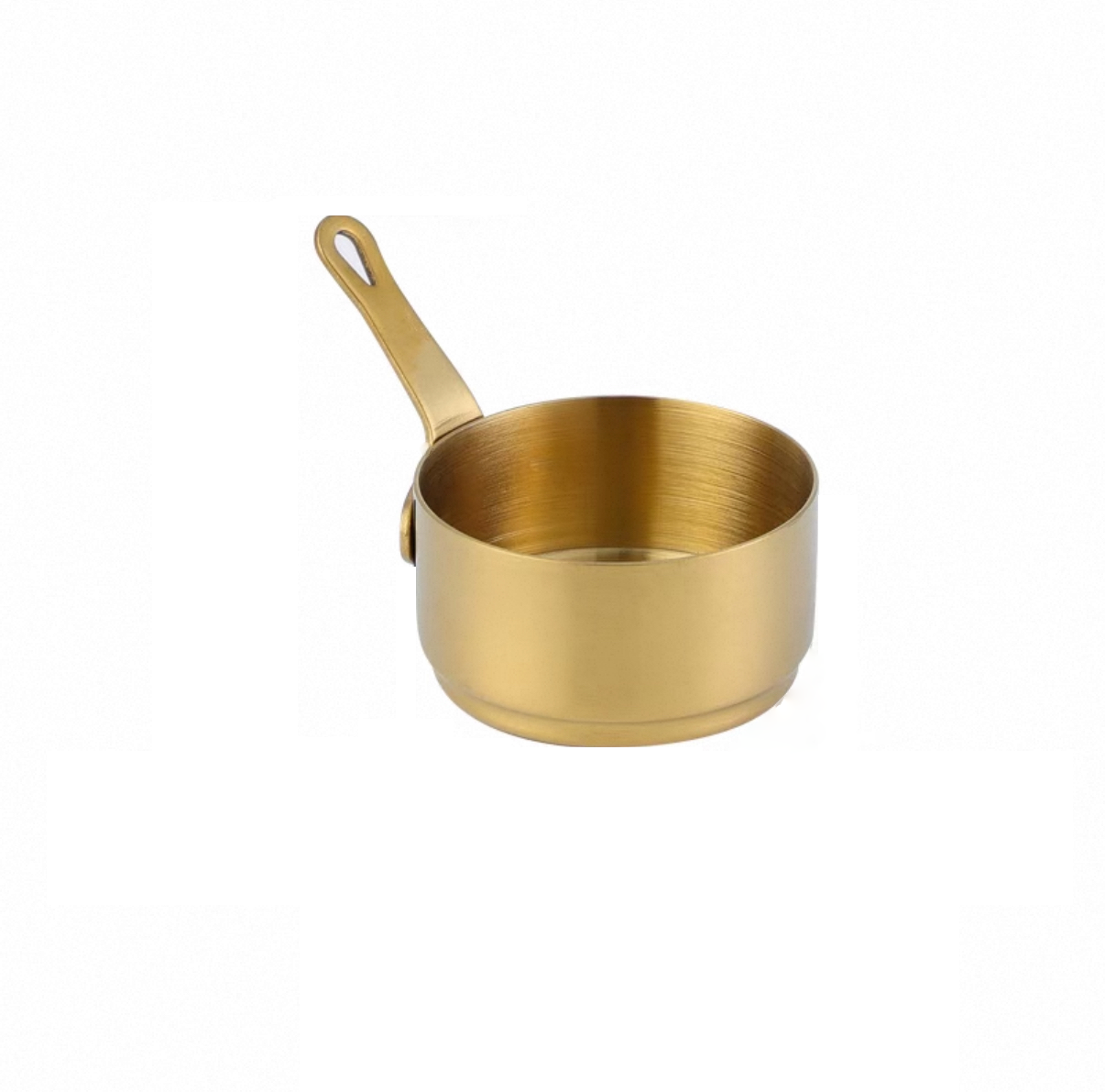 Golden Stainless Steel Mini Sauce Pan, 250ml (MSP-250G) - Chefcoca