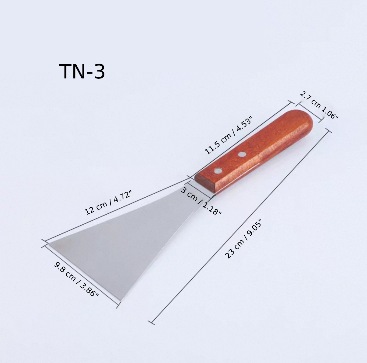 Triangle Turner #3, 9.8cm Wide (TN-3) - Chefcoca