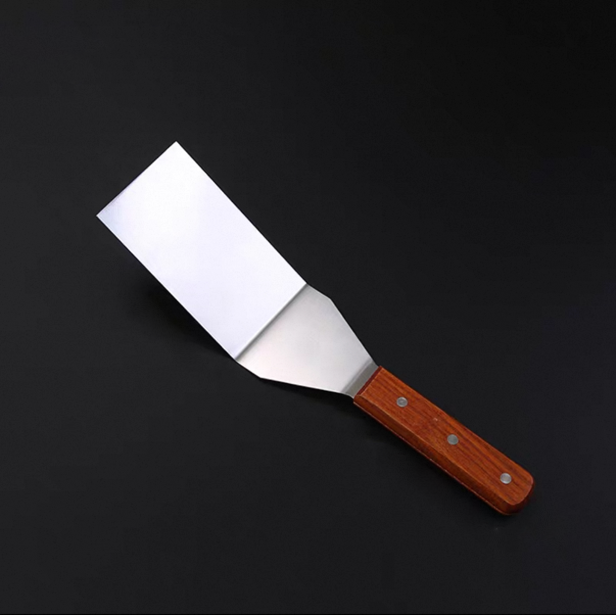Turner w/Offset, Wooden handle, 5-1/8" x 2-7/8" Blade, 72mm (TN-53) - Chefcoca