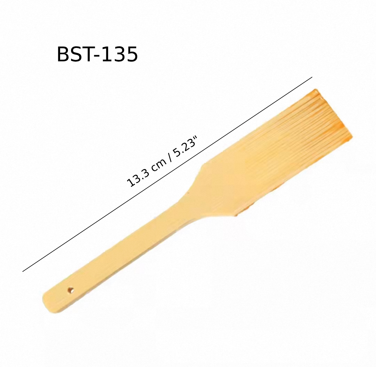Long Grater Bamboo Brush, 13.5cm (BST-135) - Chefcoca
