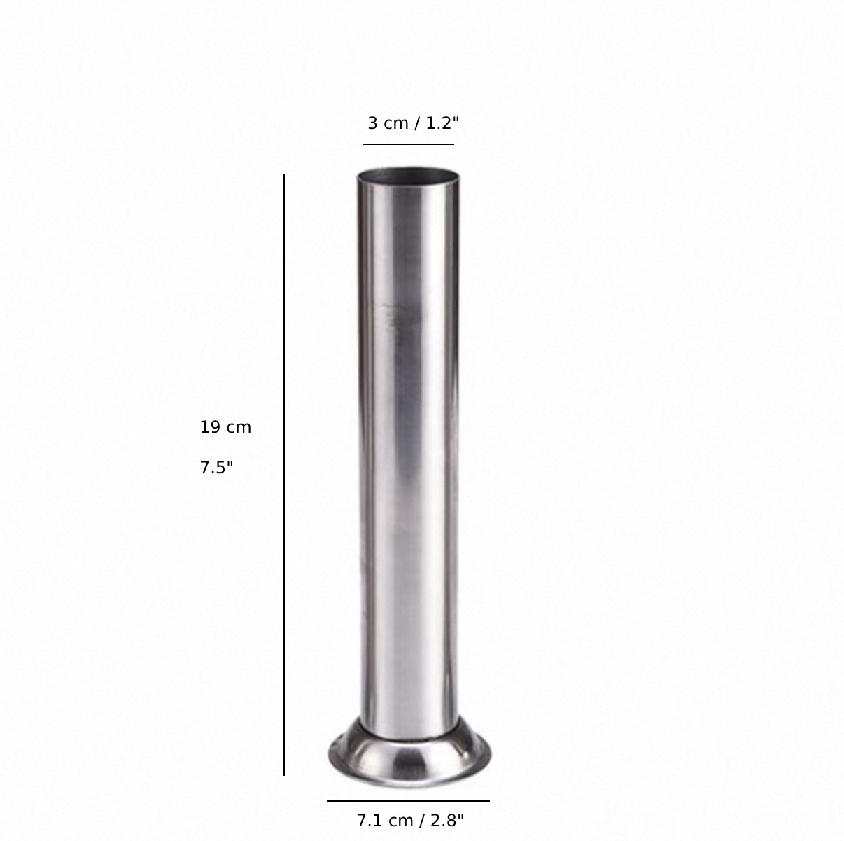 Stainless Steel Stuffing Tubes, set of 3 (SST-312) - Chefcoca