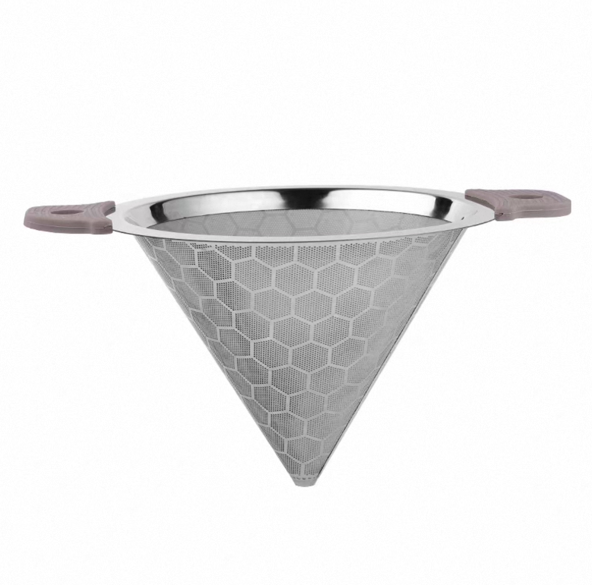 Fine Mesh Tea Filter cup Holder with Double Handle (STB-23B) - Chefcoca