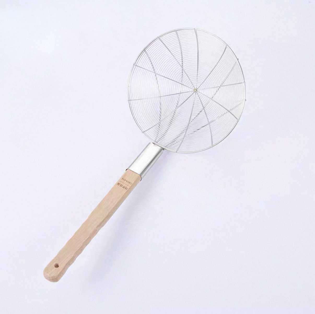 Chefco, 28cm Dia Reinforced Stainless Steel Strainer with Wood Handle (HHSW-38) - Chefcoca
