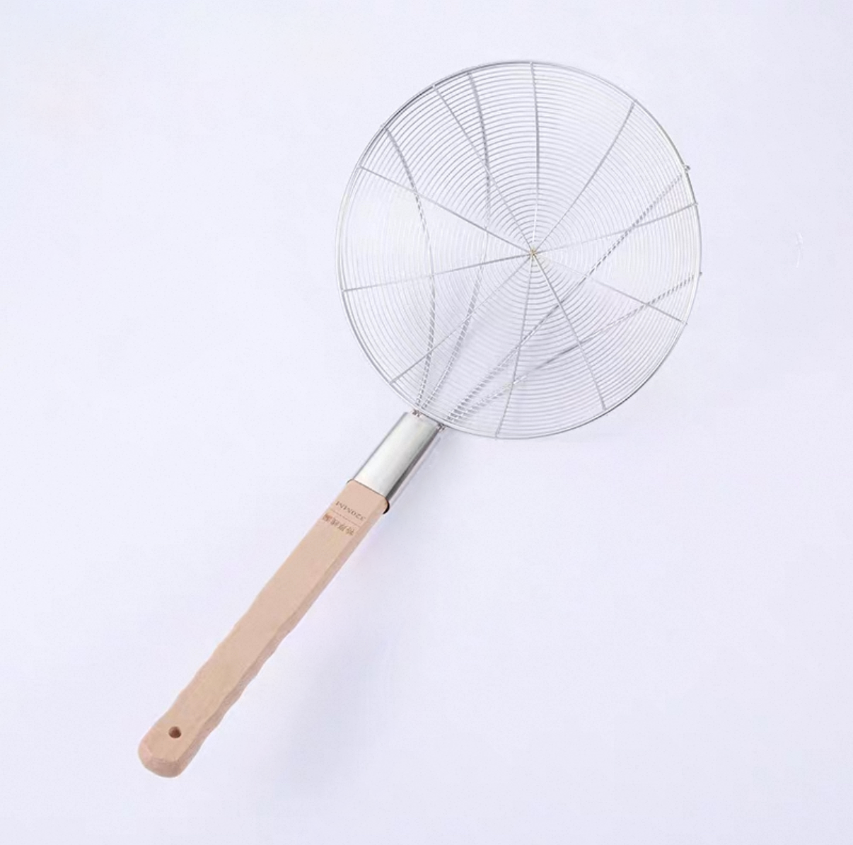 Chefco, 32cm Dia Reinforced Stainless Steel Strainer with Wood Handle (HHSW-32) - Chefcoca