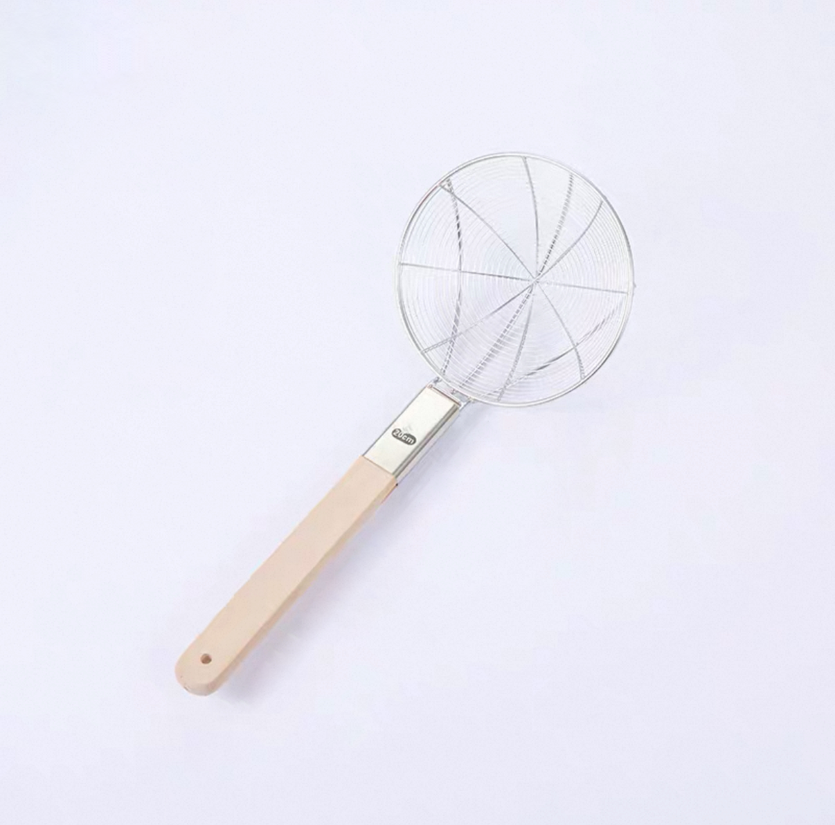 Chefco, 20cm Dia Reinforced Stainless Steel Strainer with Wood Handle (HHSW-20) - Chefcoca