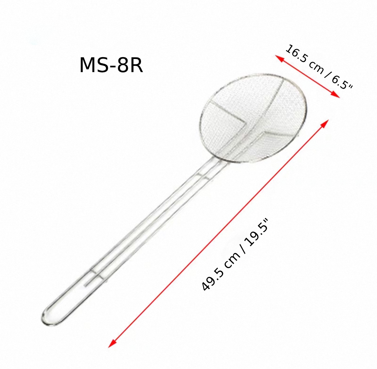 Chefco, 8" Round Wire Mesh Skimmer (MS-8R) - Chefcoca