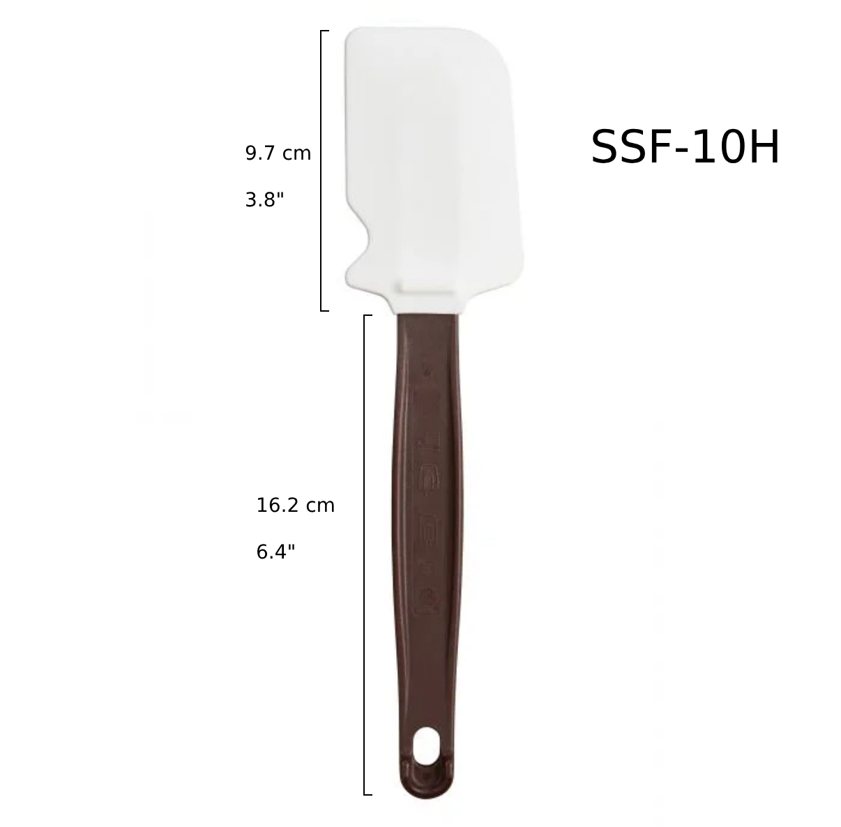 Sub-equip, 10" Spatula, Flat Shape, Silicone, High Heat Resister (SSF-10H) - Chefcoca