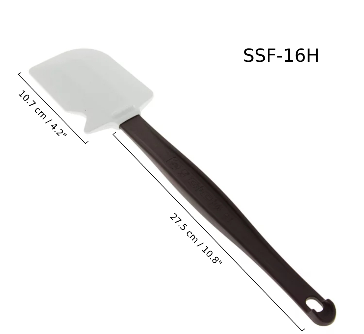 Sub-equip, 16" Spatula, Flat Shape, Silicone, High Heat Resister (SSF-16H) - Chefcoca