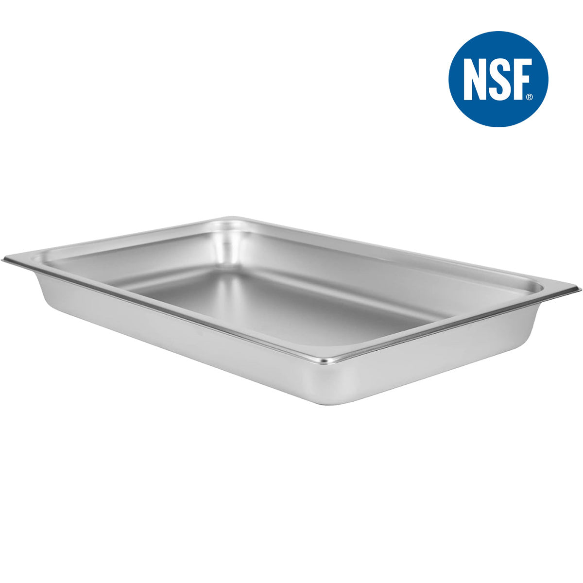 Full Size 2" Deep 24 Gauge Anti-Jam 304 Stainless Steel Steam Table Pan