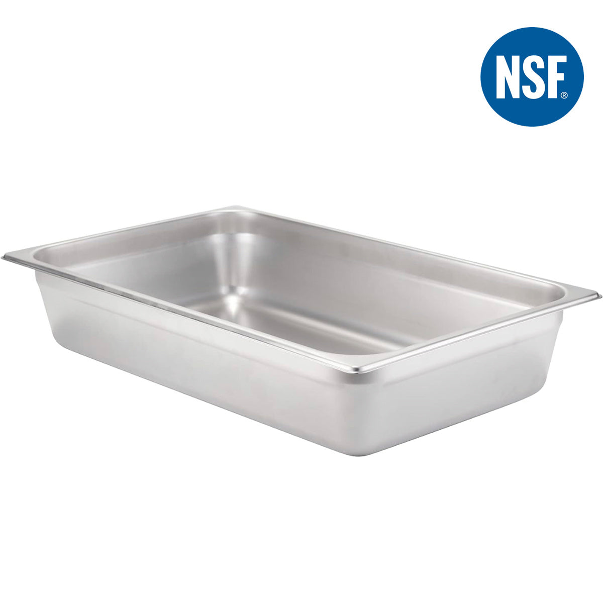 Full Size 4" Deep 22 Gauge Anti-Jam 304 Stainless Steel Steam Table Pan