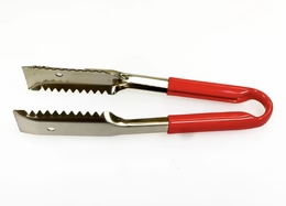 Sub-Equip,UTH-9R, 9"Stainless Steel Utility Tongs with Polypropylene Handle,Red