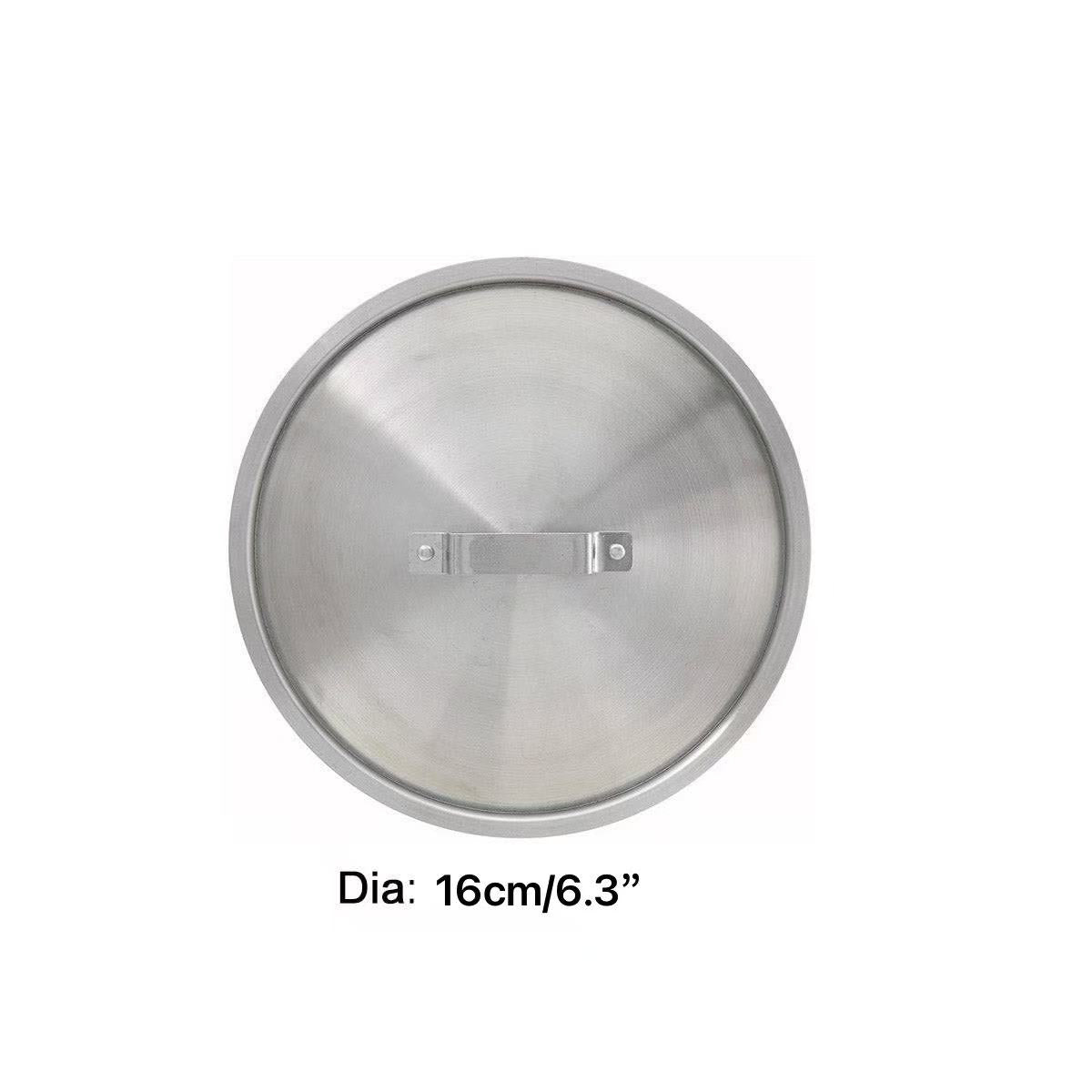 Sub-equip,ASP-1.5QTC,Heavy-Weight Tapered Aluminium Cover for Sauce Pan 1.5QT - Chefcoca