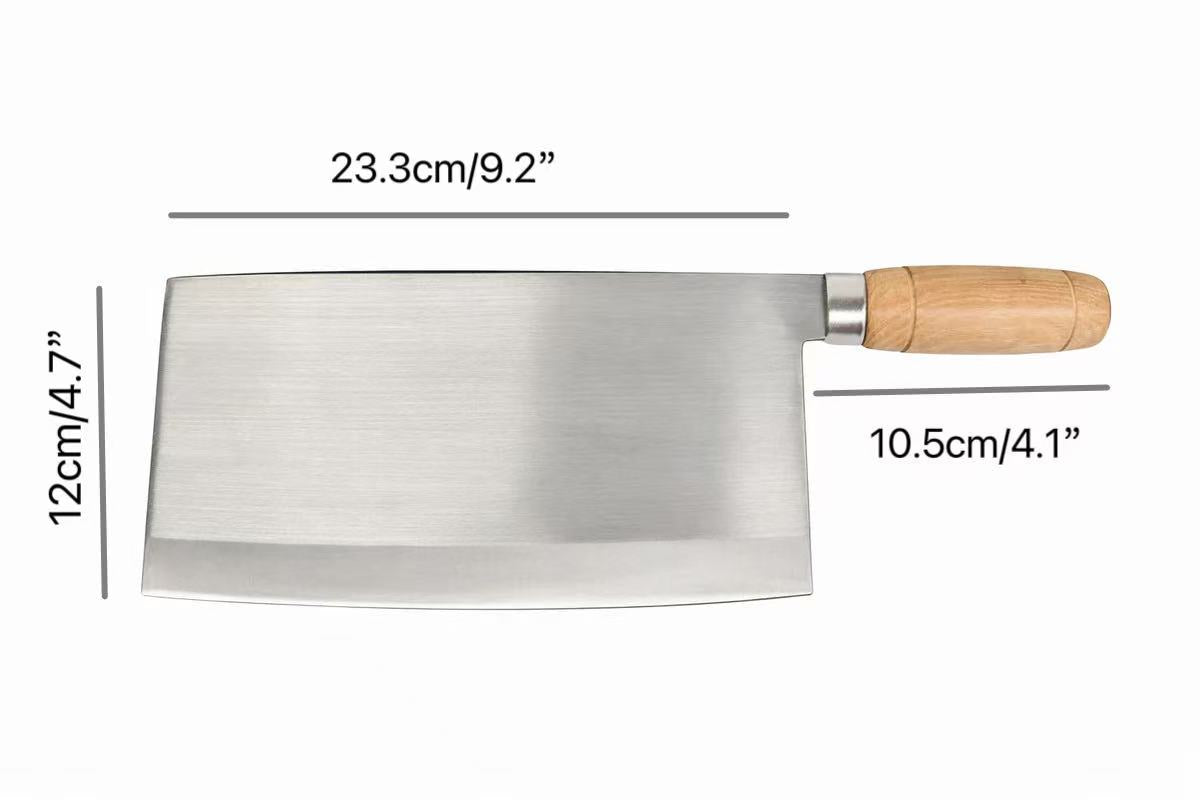 Sub-equip,D405, 2# Chinese  Cleaver with Wooden Handle - Chefcoca