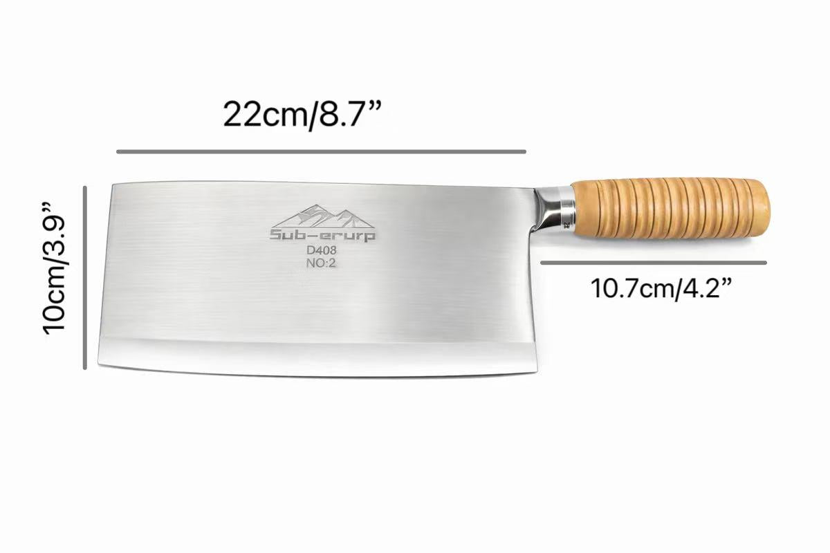 Sub-equip,D408, 2# Bone Chopper with Wooden Handle - Chefcoca