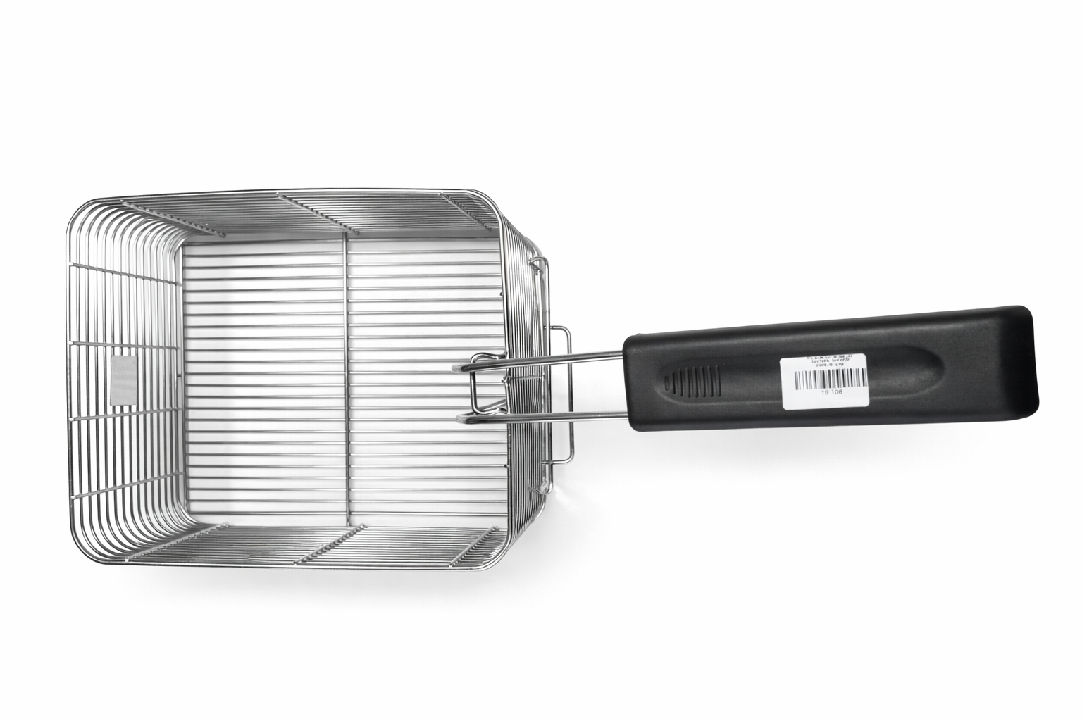 Sub-equip FB-108, Stainless steel Fry Basket with Black Handle (9.8"L x 8"W x 4.5"H)