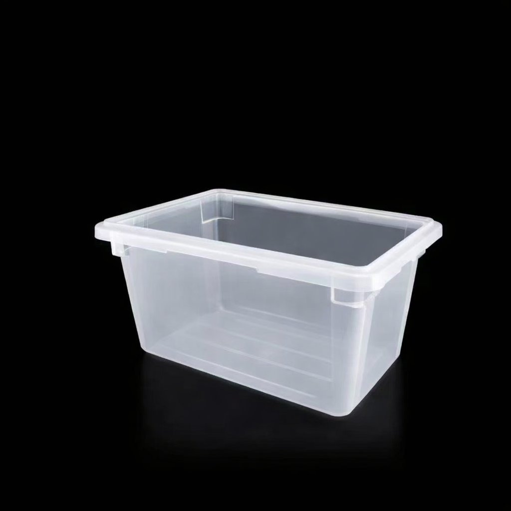 Sub-equip,FB-18129T,White Translucent Polypropylene Food Storage Box, Half Size,5 Gallon/18L, 17.5"x11.5"x9.25"H - Chefcoca