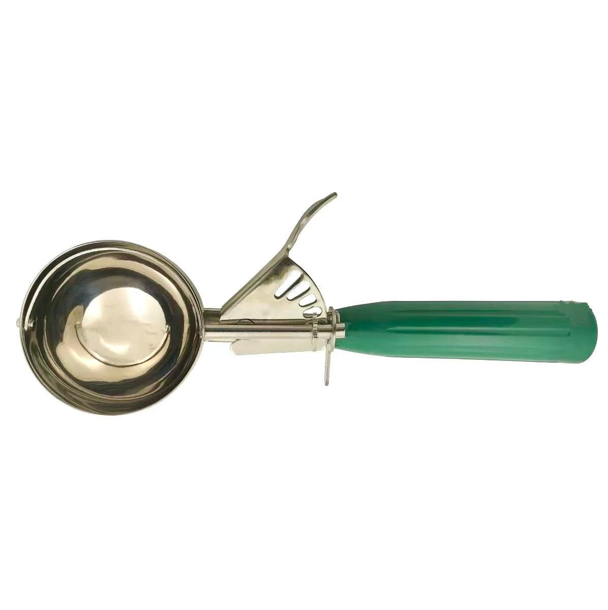 Sub-equip,ICOP-12GR,  3 1/4oz (96ml) Ice Cream Disher with Green Handle,Size #12 - Chefcoca