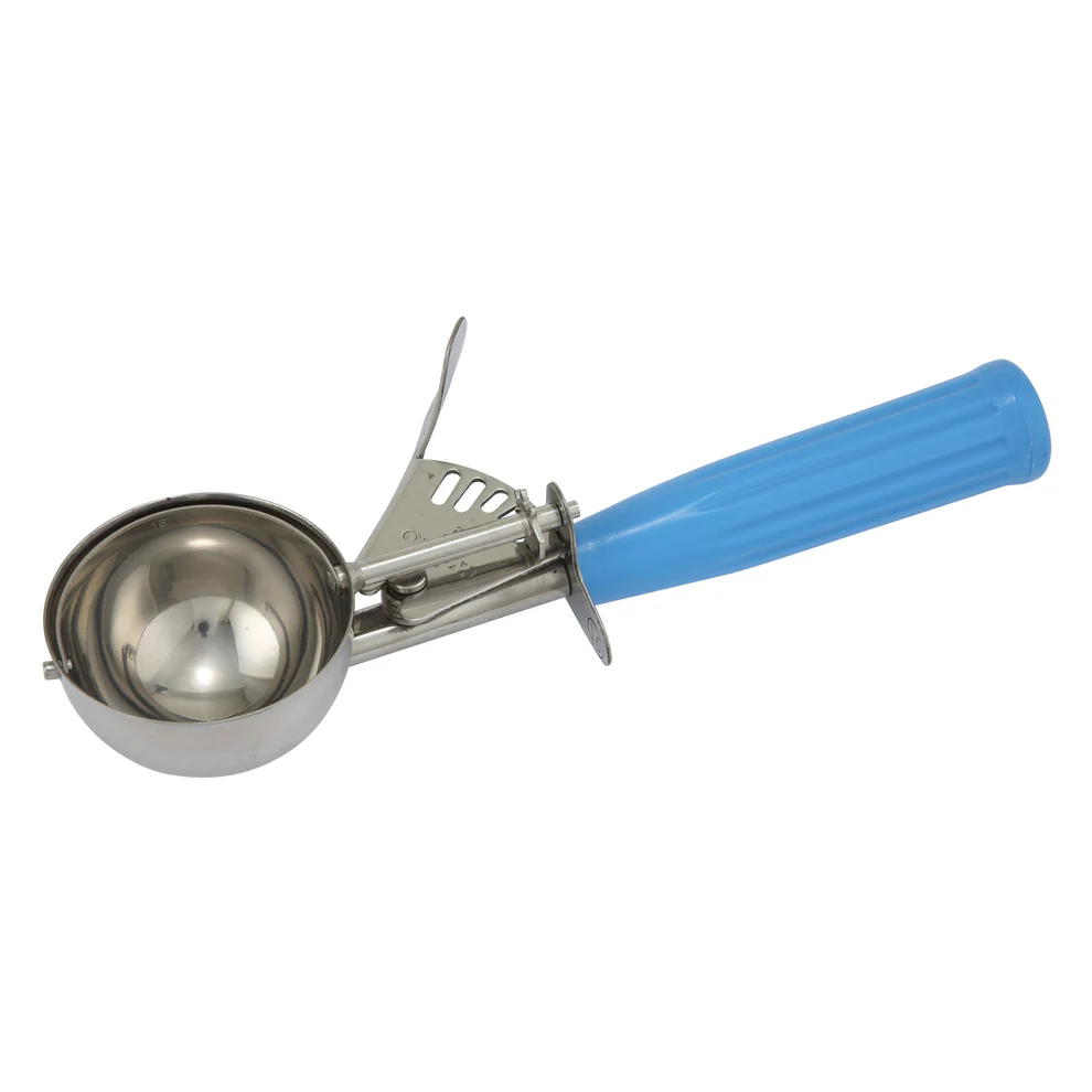 Sub-equip,ICOP-16BU, 2 3/4oz (81.4ml) Ice Cream Disher with Blue Handle,Size #16 - Chefcoca