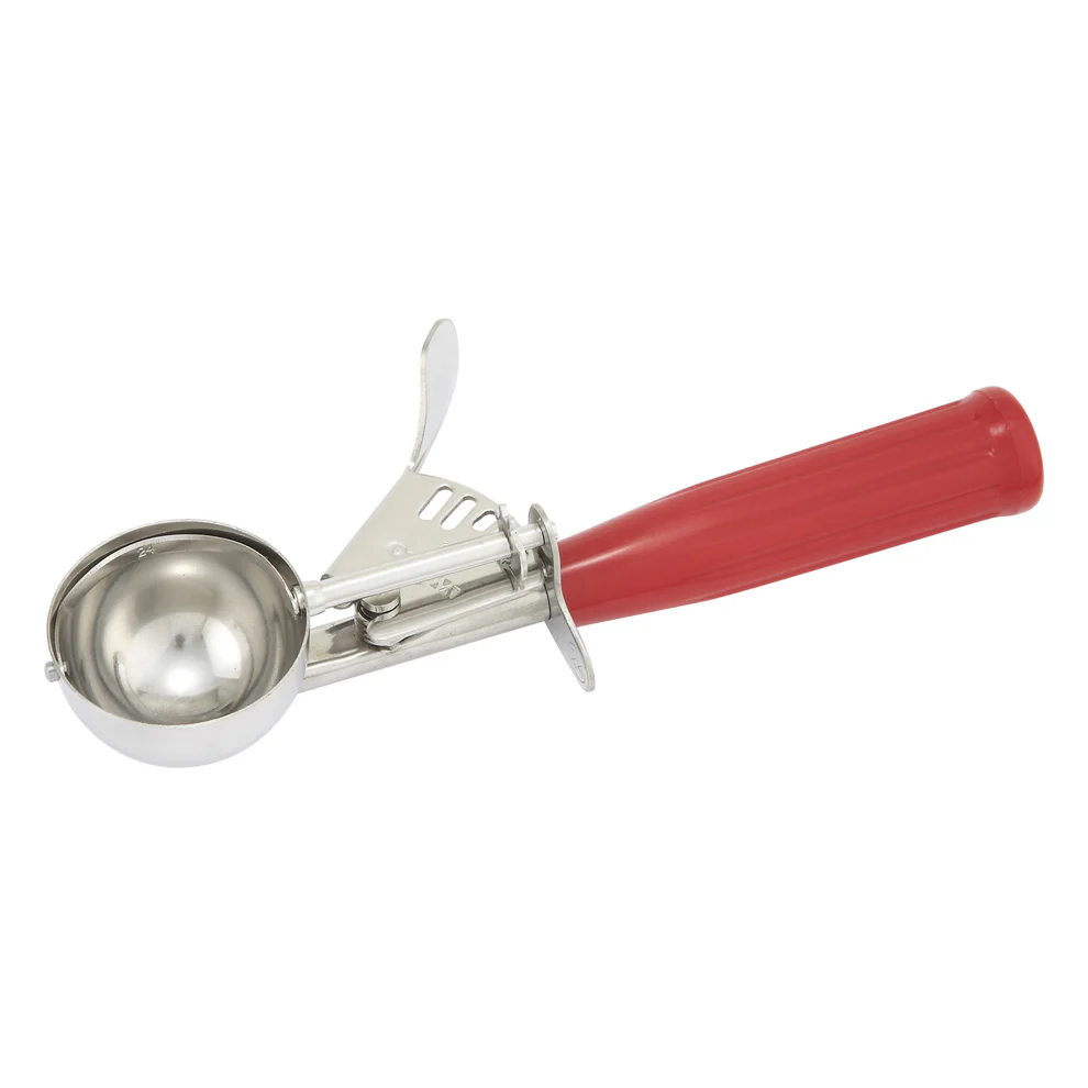 Sub-equip,ICOP-24RD, 1 3/4oz (52ml) Ice Cream Disher with Red Handle,Size #24 - Chefcoca