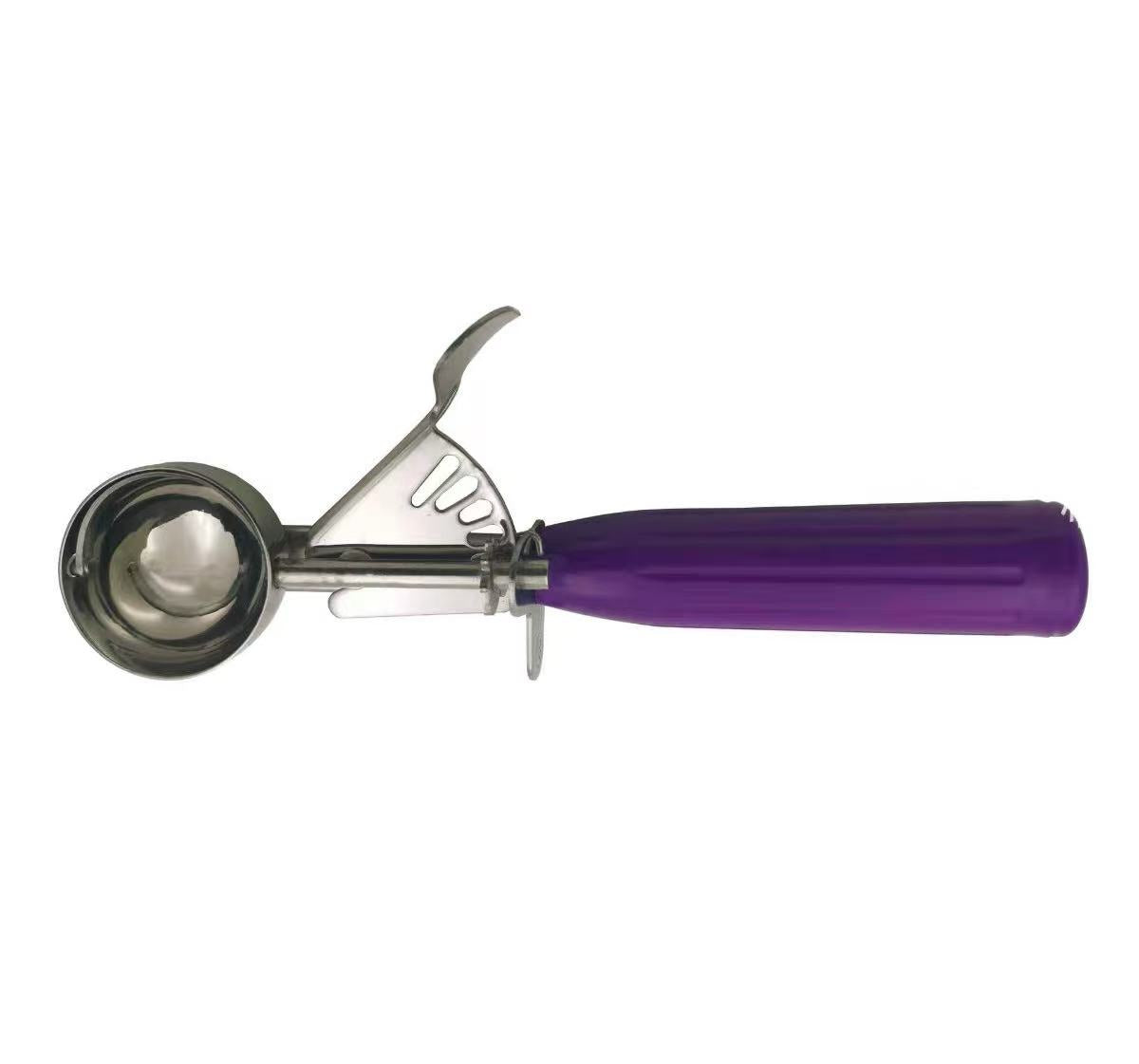 Sub-equip,ICOP-40PP, 7/8oz (26ml) Ice Cream Disher with Purple Handle,Size #40 - Chefcoca