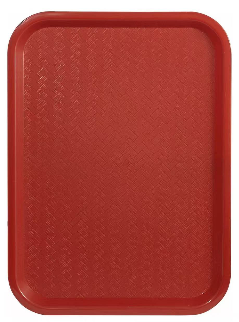 Sub-equip,PT-1418R,High Quality Plastic Fast Food Tray, 14"x 18", Red - Chefcoca